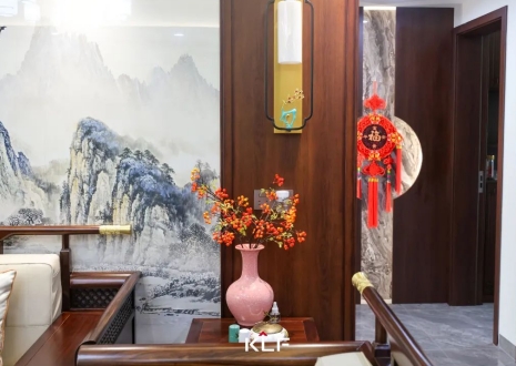 KLF全屋記丨136㎡新中式雅居，古調(diào)新彈，忘卻紛擾，呼吸著的當(dāng)代生活提案